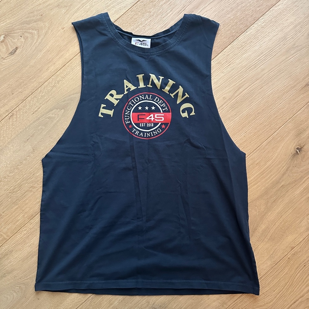 Black F45 Training Tank Top